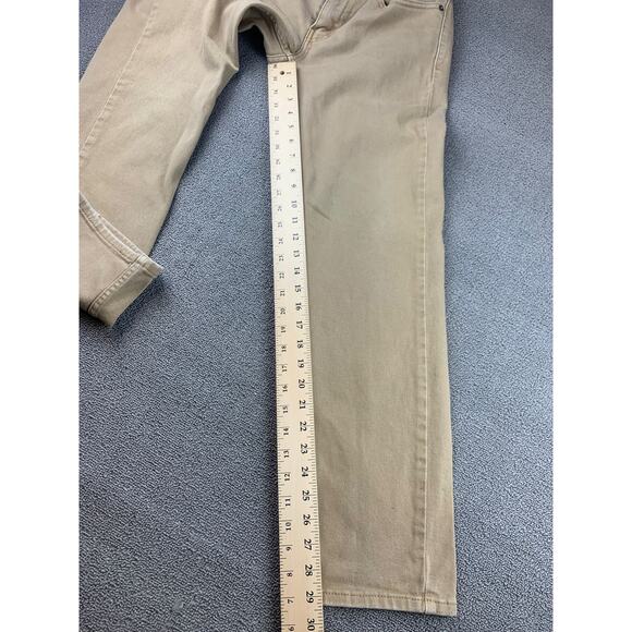 Levi's Men's 31x32 514 Straight Fit Beige Chino Khaki Jeans - Picture 8 of 14